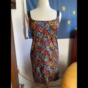 Hurley colorful button back minidress / tunic - M